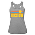 Boise, Idaho Tank Top - Retro Sun Women’s Boise Tri-Blend Racerback Tank - heather grey