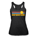 Anna Maria Island, Florida Tank Top - Retro Sun Women’s Anna Maria Island Tri-Blend Racerback Tank - heather black