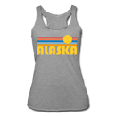 Alaska Tank Top - Retro Sun Women’s Alaska Tri-Blend Racerback Tank - heather grey