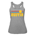 Austin, Texas Tank Top - Retro Sun Women’s Austin Tri-Blend Racerback Tank - heather grey