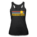 Florida Keys, Florida Tank Top - Retro Sun Women’s Florida Keys Tri-Blend Racerback Tank - heather black