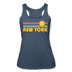 New York, New York Tank Top - Retro Sun Women’s New York Tri-Blend Racerback Tank - heather navy