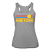 New York, New York Tank Top - Retro Sun Women’s New York Tri-Blend Racerback Tank - heather grey