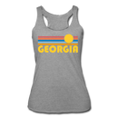 Georgia Tank Top - Retro Sun Women’s Georgia Tri-Blend Racerback Tank - heather grey