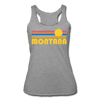 Montana Tank Top - Retro Sun Women’s Montana Tri-Blend Racerback Tank - heather grey