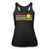 Lake of the Ozarks, Missouri Tank Top - Retro Sun Women’s Lake of the Ozarks Tri-Blend Racerback Tank - heather black