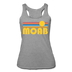 Moab, Utah Tank Top - Retro Sun Women’s Moab Tri-Blend Racerback Tank - heather grey