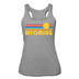 Wyoming Tank Top - Retro Sun Women’s Wyoming Tri-Blend Racerback Tank - heather grey