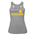 Wisconsin Tank Top - Retro Sun Women’s Wisconsin Tri-Blend Racerback Tank - heather grey