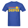 Denver, Colorado Basic T-Shirt - Unisex Denver T Shirt Retro Sun - royal blue