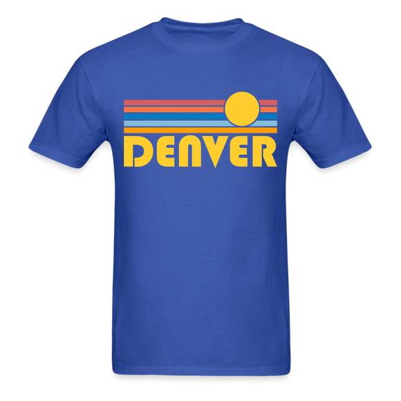 Denver, Colorado Basic T-Shirt - Unisex Denver T Shirt Retro Sun - royal blue
