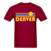 Denver, Colorado Basic T-Shirt - Unisex Denver T Shirt Retro Sun - dark red