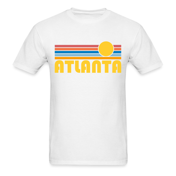 Atlanta, Georgia Basic T-Shirt - Unisex Atlanta T Shirt Retro Sun - white