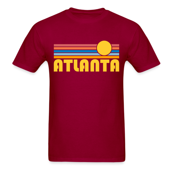 Atlanta, Georgia Basic T-Shirt - Unisex Atlanta T Shirt Retro Sun - dark red
