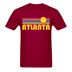 Atlanta, Georgia Basic T-Shirt - Unisex Atlanta T Shirt Retro Sun - dark red