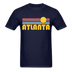 Atlanta, Georgia Basic T-Shirt - Unisex Atlanta T Shirt Retro Sun - navy