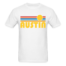 Austin, Texas Basic T-Shirt - Unisex Austin T Shirt Retro Sun - white