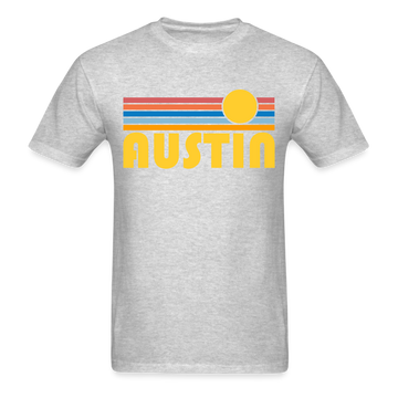 Austin, Texas Basic T-Shirt - Unisex Austin T Shirt Retro Sun - heather gray