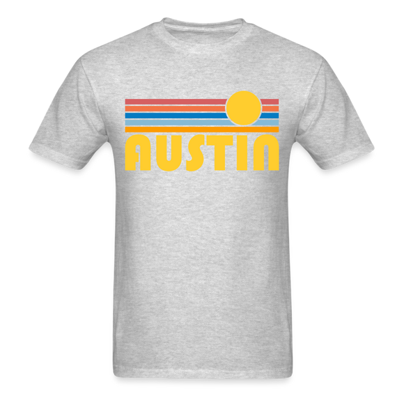 Austin, Texas Basic T-Shirt - Unisex Austin T Shirt Retro Sun - heather gray