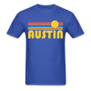 Austin, Texas Basic T-Shirt - Unisex Austin T Shirt Retro Sun - royal blue