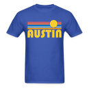 Austin, Texas Basic T-Shirt - Unisex Austin T Shirt Retro Sun - royal blue