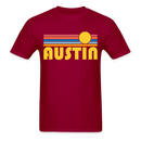 Austin, Texas Basic T-Shirt - Unisex Austin T Shirt Retro Sun - dark red