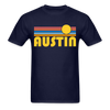 Austin, Texas Basic T-Shirt - Unisex Austin T Shirt Retro Sun - navy