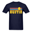 Austin, Texas Basic T-Shirt - Unisex Austin T Shirt Retro Sun - navy