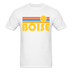 Boise, Idaho Basic T-Shirt - Unisex Boise T Shirt Retro Sun - white