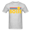 Boise, Idaho Basic T-Shirt - Unisex Boise T Shirt Retro Sun - heather gray