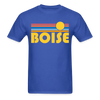Boise, Idaho Basic T-Shirt - Unisex Boise T Shirt Retro Sun - royal blue