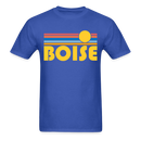 Boise, Idaho Basic T-Shirt - Unisex Boise T Shirt Retro Sun - royal blue