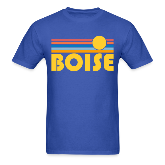 Boise, Idaho Basic T-Shirt - Unisex Boise T Shirt Retro Sun - royal blue