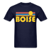 Boise, Idaho Basic T-Shirt - Unisex Boise T Shirt Retro Sun - navy