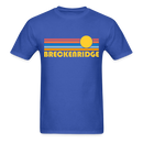 Breckenridge, Colorado Basic T-Shirt - Unisex Breckenridge T Shirt Retro Sun - royal blue