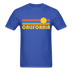 California Basic T-Shirt - Unisex California T Shirt Retro Sun - royal blue