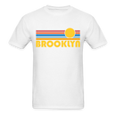 Brooklyn, New York Basic T-Shirt - Unisex Brooklyn T Shirt Retro Sun - white