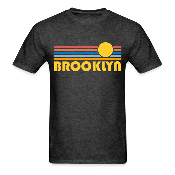 Brooklyn, New York Basic T-Shirt - Unisex Brooklyn T Shirt Retro Sun - heather black