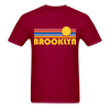 Brooklyn, New York Basic T-Shirt - Unisex Brooklyn T Shirt Retro Sun - dark red