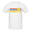 Charleston, South Carolina Basic T-Shirt - Unisex Charleston T Shirt Retro Sun - white