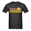 Colorado Basic T-Shirt - Unisex Colorado T Shirt Retro Sun - heather black