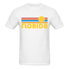 Florida Basic T-Shirt - Unisex Florida T Shirt Retro Sun - white