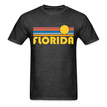 Florida Basic T-Shirt - Unisex Florida T Shirt Retro Sun - heather black