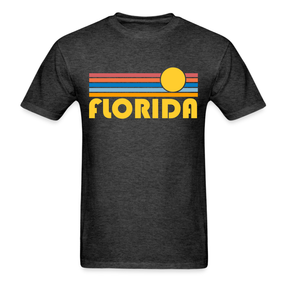 Florida Basic T-Shirt - Unisex Florida T Shirt Retro Sun - heather black