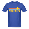 Florida Keys, Florida Basic T-Shirt - Unisex Florida Keys T Shirt Retro Sun - royal blue