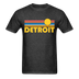 Detroit, Michigan Basic T-Shirt - Unisex Detroit T Shirt Retro Sun - heather black