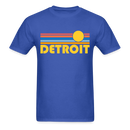 Detroit, Michigan Basic T-Shirt - Unisex Detroit T Shirt Retro Sun - royal blue