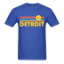 Detroit, Michigan Basic T-Shirt - Unisex Detroit T Shirt Retro Sun - royal blue