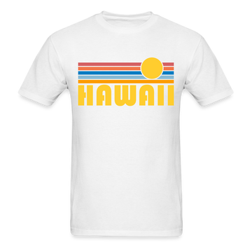 Hawaii Basic T-Shirt - Unisex Hawaii T Shirt Retro Sun - white