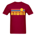 Hawaii Basic T-Shirt - Unisex Hawaii T Shirt Retro Sun - dark red